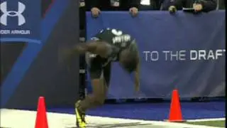 Trindon Holliday Runs a 4.21 sec. 40 Yard Dash at the NFL Combine