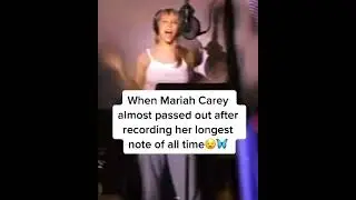 Mariah Carey almost PASSING OUT from recording this note in the studio 