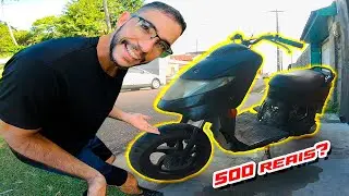 Comprei uma moto de 500 reais, olha como ficou.
