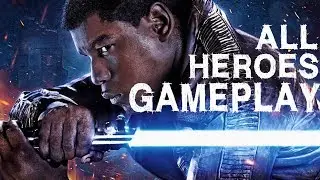 Star Wars : Battlefront 2 : All 23 Heroes Gameplay