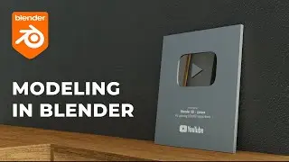 Серебряная кнопка YouTube в Blender