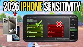Pubg mobile sensitivity settings 2026 iphone 🔥 all iPhone sensitivity is here ✅ copy & use!