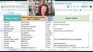 American English Pronunciation Practice - October 29, 2024