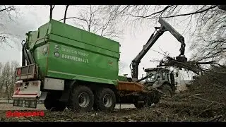 MK Bos en Boomverzorging: Chippen with Valtra S233 and Dutch Dragon EC9045
