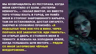 «ПОТЕРПИ НЕМНОГО» — сказал муж и вывез меня умирать к карьеру. Но чёрный внедорожник изменил всё