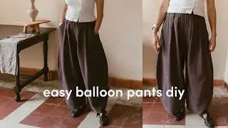 Easy Balloon Barrel Pants Tutorial  | How to sew the Nikka pants
