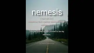 word of the day | #nemesis | @thewordmeanings  | #britishenglish #inglis #vocabulary