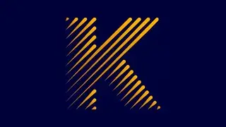 How to Create Simple Line Letter Logos with Illustrator | Khurshid Freelancer