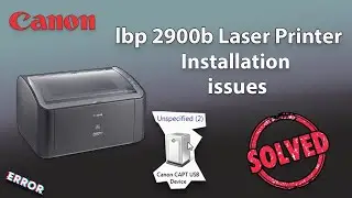 canon lbp 2900 driver not installing