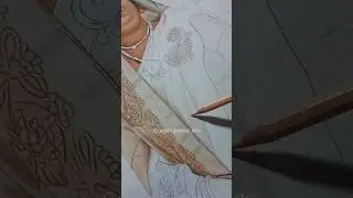 A2 size commission ( WIP )✨( part 2 ) order your portrait at WhatsApp 6239174656 #shorts #short