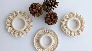 Crochet around a ring - Tutorial and Free Pattern
