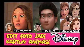 Cara MUDAH Edit Foto Jadi Kartun Animasi Disney