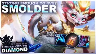 IS SMOLDER LATE STRONG ENOUGH TO CARRY 4V5? | League of Legends