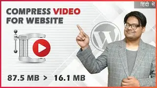 Compress Video for Website Background | How to Compress Video | 100 % Free | WordPress