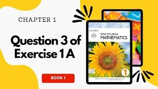 Question 3 of Exercise 1A of Chapter 1 of New Syllabus Mathematics Book 1 in Urdu/Hindi