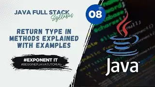 Java Lecture 8: Return Type(Methods)