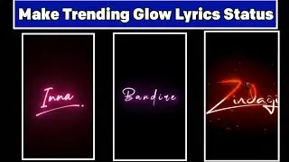 Capcut Neon Lyrics Effect | Neon text capcut turorial