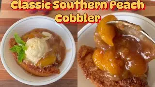 Classic Southern Peach Cobbler Recipe || Easy Summer Dessert Recipe by MZSAQ