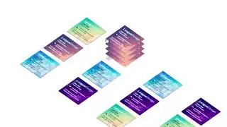 Isometric Card Design using HTML, CSS and JS