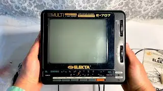 Portable TV with AM/FM Radio | Unboxing and Connecting to a VCR