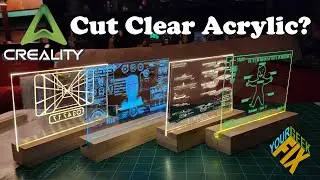 How to 3D Etch Clear Acrylic - Creality Falcon A1 Laser