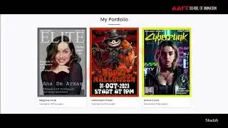 AAFT | School of Animation | Student Work | Web Design Work Showcase