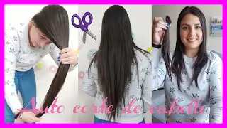 How to cut long, V-shaped layered hair? Easy DIY haircuts