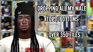 ULTIMATE MALE CC FOLDER! | DROPPING ALL MY MALE BOTTOMS/TOPS