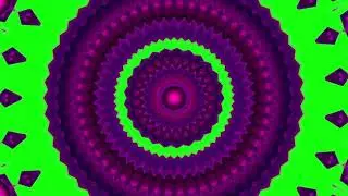 Beautiful animated ornament made on a green background especially for chromakey