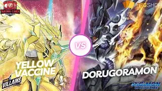 BT16 Yellow Vaccine vs Dorugoramon! | Digimon Card Game