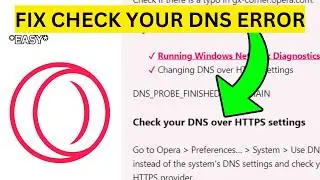 How To Fix Opera GX Check Your DNS Over HTTPS Settings(EASY)