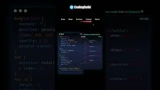 CSS Modern Navbar Using Animated