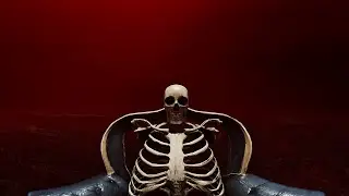 a skeleton chair that still remembers pain 360°