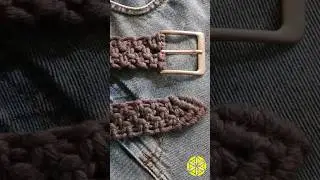 Tutorial👆Cinto de Macramê com Barbante! #macrame #macrametutorial #tutorialmacrame #diadospais