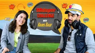 Lahore Qalandars' pacer Haris Rauf plays the Whisper Challenge with Roha Nadeem | PSL 2023