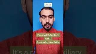Should Modal Auxiliary Verb ||  