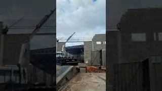 Içamento de uma viga armada de 9.20 m.