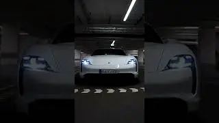 PORSCHE Taycan 4S Underground Parking Garage Detail Shot 
