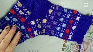 Носки с жаккардовым узором. Красивые носки с узором жаккард.