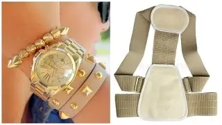 Классные посылки из Aliexpress!!! Золотые часы Michael KORS  и корректор для осанки.