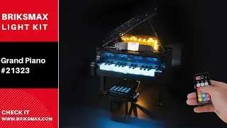 BriksMax Light Kit For Lego IDEAS Grand Piano 21323