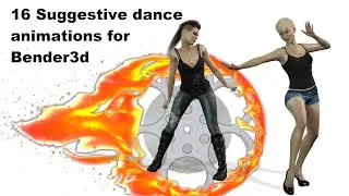 Suggestive dance Animations for Blender 3d