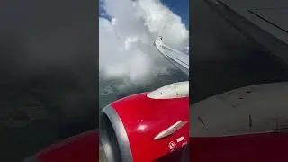 Облака в полёте на самолёте #самолет