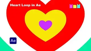 Heart loop Background Animation in After Effects