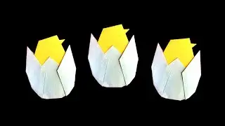 ORIGAMI CHICK N EGG 🐣 (Sarah Wooden) - EASTER!