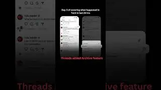 Threads added Archive feature | Threads New Update 