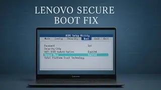 [LENOVO] How To Solve Secure Boot Status Disabled on Lenovo Laptops
