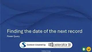 Finding the Date of the Next Record in Power Query