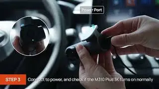 70mai Dash Cam M310 Plus 2K Controle de voz em inglês 1440P