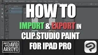 How To Import & Export in Clip Studio Paint for iPad Pro